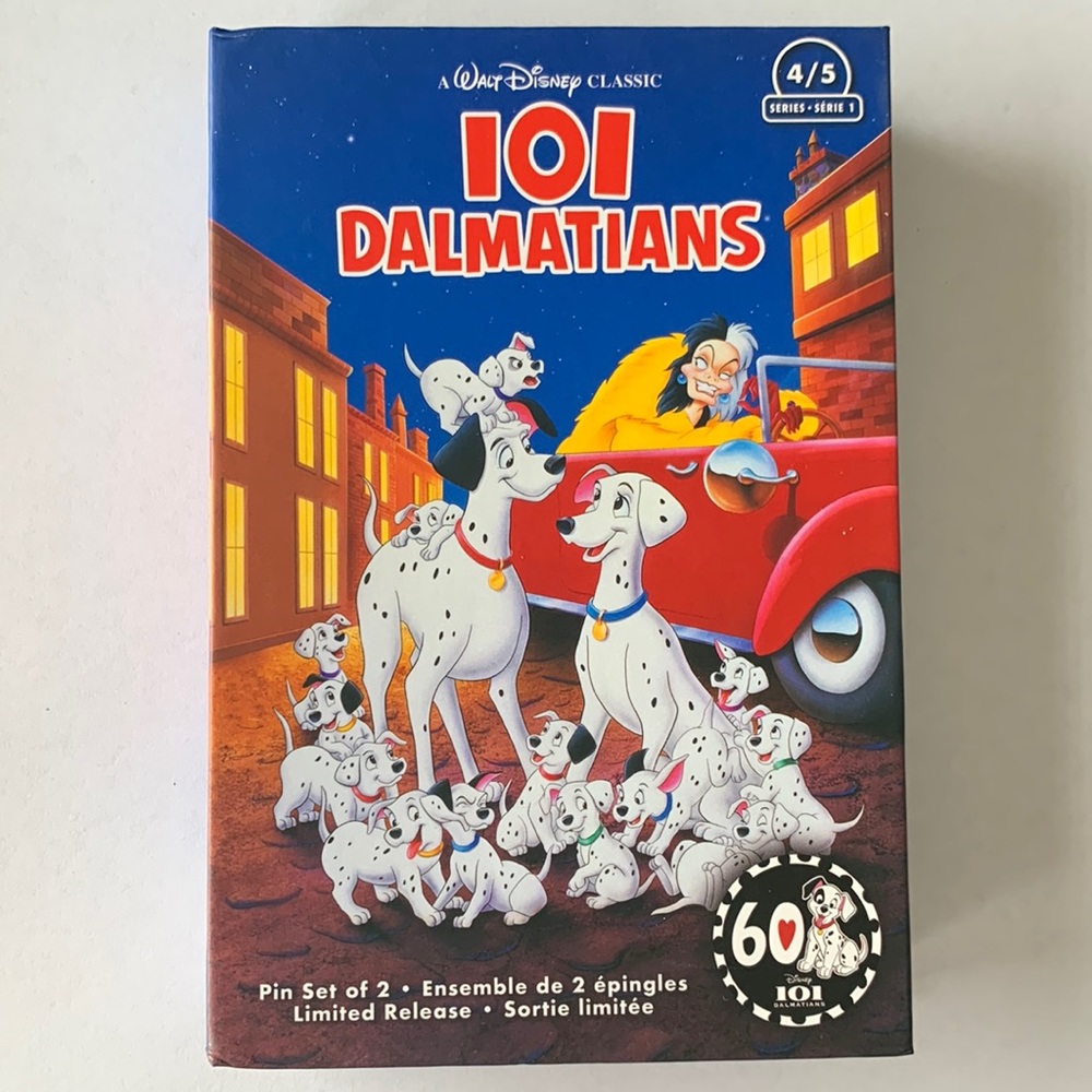 Disney 101 Dalmatians pin set - limited release - new